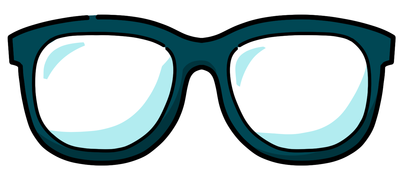 Eine Illustration einer Brille, die den für die Reduzierung der Komplexität erforderlichen Perspektivenwechsel verdeutlicht