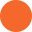 dark orange coloured circle
