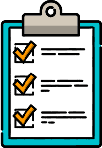 Checklist with training recaps for learners to refresh their knowledge