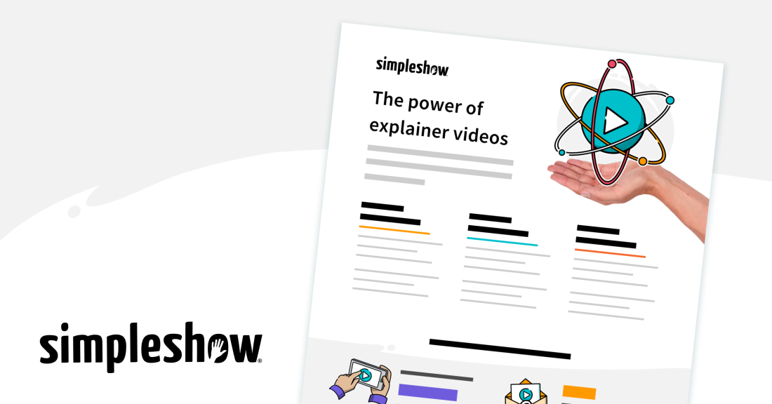 Showcase of the fact sheet "The power of explainer videos"