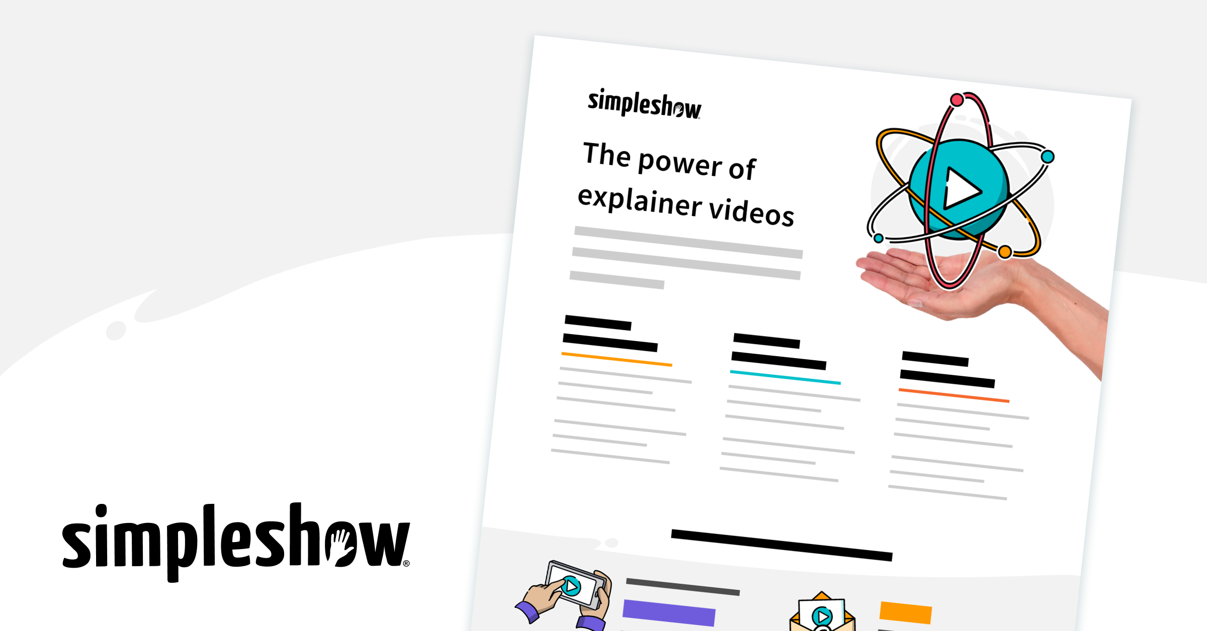 Showcase of the fact sheet "The power of explainer videos"