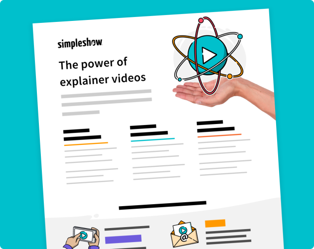Preview of the fact sheet "Power of explainer videos" containing video marketing statistics